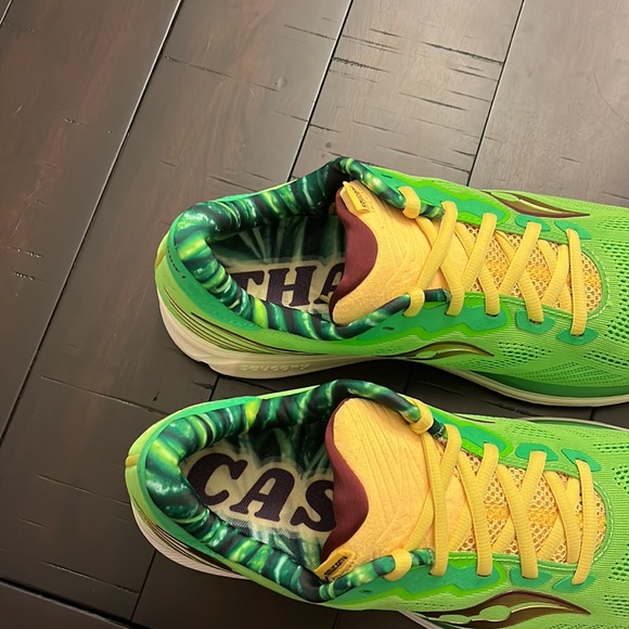 Saucony Ride 14 Bean That’s How I Casserole Shoes Sneakers Thanksgiving Mens 10 - Picture 12 of 16